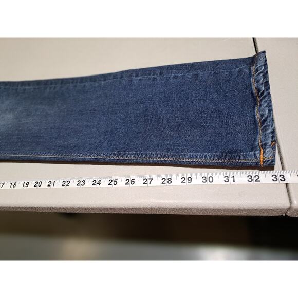 Nudie Jeans Womens Size 30 Straight Leg Blue Denim Organic Ethical Sustainable - Picture 11 of 14